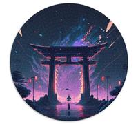 Puzzle rotondo da 1000 pezzi "Gateway to The Cosmos" per adulti, perfetto per decorare casa e ufficio, feste, compleanni e regali di Natale, 67,5x67,5 cm.