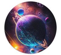 Puzzle rotondo da 1000 pezzi Oltre l'orizzonte di Galaxie, perfetto per adolescenti e famiglie, compleanni (67,5x67,5cm)