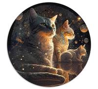 Puzzle rotondo da 1000 pezzi, per adulti, 1000 pezzi (67,5 x 67,5 cm)