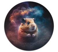 Puzzle rotondo da 1000 pezzi raffigurante la Nebulosa del Criceto, da 1000 pezzi per adulti, perfetto per decorare casa e ufficio, feste, compleanni e regali di Natale, 67,5x67,5 cm.