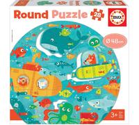 Puzzle rotondo Educa Profondità del mare 28 pezzi