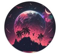 Puzzle rotondo Fantasy Planet da 1000 pezzi, 1000 pezzi per adulti, fai da te, decorazione artistica, regalo di compleanno perfetto, 67,5x67,5 cm