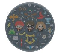Puzzle Rotondo Harry Potter 500 pezzi Natale a Hogwarts 50cm con Scatola Decorativa Multicolore - Nouvo