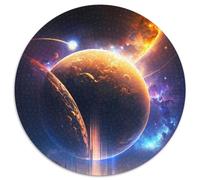 Puzzle rotondo "Keeper Of The Stars" da 1000 pezzi, per adulti, per decorare la casa, ideale come regalo di Natale e Capodanno per adolescenti, 67,5x67,5 cm.