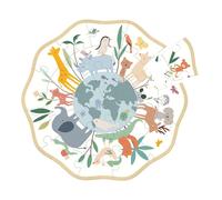 Puzzle Rotondo 24 Pezzi Il Mondo di Sarah Betz