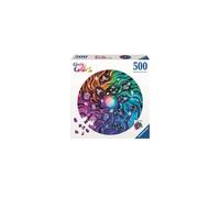 Puzzle rotondo Ravensburger Astrologia Cerchio dei colori 500 pezzi - Nouvo