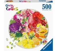 Puzzle rotondo ravensburger Cerchio di colori: frutta e verdura 500 pe