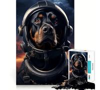 Puzzle Rottweiler nello spazio per ragazzi, 1000 pezzi, stimola la memoria, momenti di serenità, taglio premium, regalo di compleanno (50x75cm)