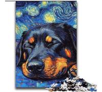 Puzzle Rottweiler Night Sky da 2000 pezzi per adolescenti, regali per attività divertenti in famiglia a casa, regalo di compleanno, regali da viaggio (70x100cm)