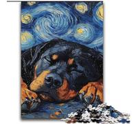 Puzzle Rottweiler Night Sky per adolescenti da 2000 pezzi, aiuta il cervello a esercitare giocattoli avvincenti per coltivare la pazienza, gioco di sfida unico (70x100cm)