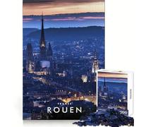Puzzle Rouen Francia da 1000 pezzi per adolescenti,stimola la memoria,rilassante,con bordi precisi,un'ottima idea regalo (50x75cm)