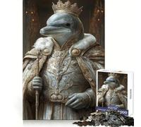 Puzzle Royal Dolphin, difficile, per adulti, 1000 pezzi, gioco di logica fine, divertente e rilassante, bordi precisi, regalo pensato (38x52cm)