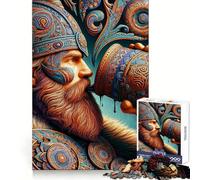 Puzzle Royal Fractals Viking Kin da 1000 pezzi per ragazzi, gioco intelligente di gruppo, immagine da assemblare, decorazione da parete (38x26cm)