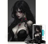Puzzle Ruby Eyes of The Abyss per adolescenti, 1000 pezzi, gioco per allenare la mente, rilassante, artistico, da assemblare, (38x26cm)
