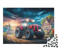 Puzzle Rural Tractor Scene 1000 Pezzi Rural Village Scene Style - Giochi Educativi E Decorazione Casa, Divertente Sfida, Per Adulti 38x26cm/1000pcs