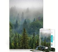 Puzzle "Ruscello nel bosco" da 1000 pezzi per adolescenti, ideale per migliorare la memoria e il tempo libero Pezzo unico con motivo Babbo Natale 38x26cm