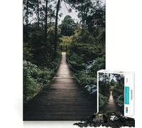 Puzzle "Ruscello nel bosco" da 1000 pezzi per ragazzi, ideale per migliorare la memoria, per un relax divertente, con dettagli precisi e pezzi da collezione 38x52cm