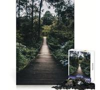 Puzzle "Ruscello nel bosco" da 1000 pezzi per ragazzi, ideale per migliorare la memoria, per un relax divertente, con dettagli precisi e pezzi da collezione 38x52cm