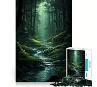 Puzzle "Ruscello nel bosco" per adulti, 1000 pezzi, gioco di logica, divertente da assemblare, taglio preciso, regalo memorabile 38x26cm