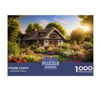 Puzzle Rustic Cottage A 1000 Pezzi, Puzzle Dreamy Garden Adulti, Gioco Diabilità Impossibile Gioco Intellettivo Familiare Arredamento Domestico 38x26cm/1000pcs