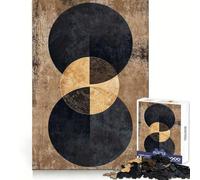 Puzzle rustico a cerchi da 1000 pezzi per adulti, gioco intellettuale rilassante e divertente, taglio preciso, regalo di Natale (38x52cm)