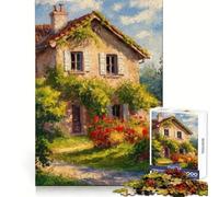 Puzzle rustico a forma di casetta, 1000 pezzi, ideale per ragazzi, gioco di logica e abilità, rilassante e divertente, con tagli precisi, regalo perfetto (50x75cm)