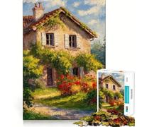 Puzzle rustico a forma di casetta, 1000 pezzi, ideale per ragazzi, gioco di logica e abilità, rilassante e divertente, con tagli precisi, regalo perfetto (50x75cm)