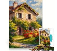 Puzzle rustico da 1000 pezzi per ragazzi, ideale per ricordare, migliorare, rilassante e divertente, con ritagli nitidi, perfetto per decorare la parete (38x52cm)