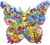 Puzzle sagomati Sorpresa di farfalla 1000 pezzi