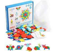 Puzzle sagomato, 210 pezzi Tangram Pattern Gioco geometrico - Puzzle geometrico in legno | Per compleanni, feste di scuola materna, progetti educativi interni ed esterni