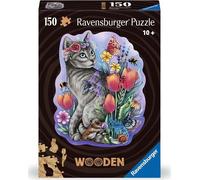 Puzzle sagomato in legno Gatta Magica 150 pezzi Ravensburger