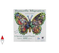 PUZZLE SAGOMATO SUNSOUT LORI SCHORY BUTTERFLY MIGRATION 1000 PZ