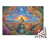 Puzzle Sagrada Familia 1000 Pezzi | Difficile E Sfidante | Giochi Di Puzzle E Decorativo Per Casa 38x26cm/1000pcs
