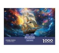 Puzzle Sailboat Con 1000 Pezzi, Puzzle Starry Sky Adulti, Gioco Diabilità Impossibile Puzzle Pittura Gioco Intellettivo Familiare Regalo Per Amore E Amico 70x50cm/1000pcs