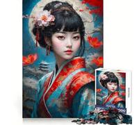 Puzzle Sakura Blossom Grace per adulti, 1000 pezzi, stimola la memoria, divertente da assemblare, oggetto artistico da collezione (38x52cm)