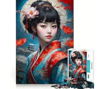 Puzzle Sakura Blossom Grace per adulti, 1000 pezzi, stimola la memoria, gioco di gruppo, assemblaggio, sorpresa di Natale (38x26cm)