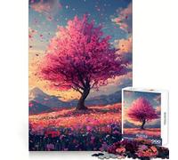 Puzzle Sakura Dreamscape da 1000 pezzi per ragazzi, gioco di logica, momento di relax, taglio perfetto, lista dei desideri di Babbo Natale (38x52cm)