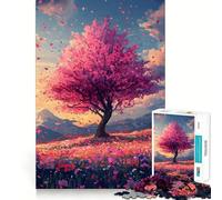Puzzle Sakura Dreamscape da 1000 pezzi per ragazzi, gioco di logica, momento di relax, taglio perfetto, lista dei desideri di Babbo Natale (38x52cm)