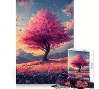 Puzzle Sakura Dreamscape per ragazzi, 1000 pezzi, gioco di logica, lento, divertente, taglio perfetto, sorpresa di compleanno (38x26cm)