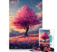 Puzzle Sakura Dreamscape per ragazzi, 1000 pezzi, gioco di logica, lento, divertente, taglio perfetto, sorpresa di compleanno (38x26cm)