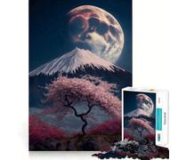 Puzzle Sakura Giappone da 1000 pezzi per adolescenti, stimola la memoria, facile da realizzare, con bordi puliti, sorpresa natalizia (38x26cm)