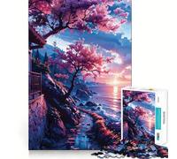 Puzzle Sakura Giappone per adulti, 1000 pezzi, rompicapo rilassante, immagine da assemblare, regalo perfetto (50x75cm)