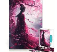 Puzzle Sakura Girl da 1000 pezzi per adolescenti, gioco di puzzle per allenare la mente, gioco di gruppo, arte, assemblaggio, regalo classico (38x52cm)