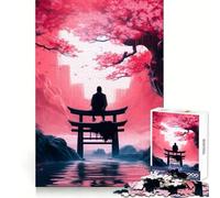 Puzzle Sakura Light da 1000 pezzi per adulti, ideale per migliorare la memoria, alleviare l'ansia, creare un design accattivante e un regalo artistico (50x75cm)