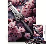 Puzzle Sakura Sword da 1000 pezzi per ragazzi, ideale per migliorare la memoria, per un divertimento rilassante e per ottenere risultati precisi Regalo elegante (38x26cm)