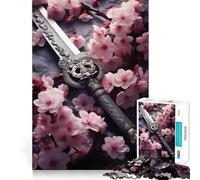Puzzle Sakura Sword da 1000 pezzi per ragazzi, ideale per migliorare la memoria, per un divertimento rilassante e per ottenere risultati precisi Regalo elegante (38x26cm)