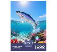 Puzzle Salmon 1000 Pezzi Per Adulti E Ragazzi, Puzzle Con Shallows Coral Reef, Sfida Mentale E Gioco Complesso, Regalo Compleanno 52x38cm/1000pcs