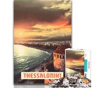 Puzzle Salonicco Puzzle 1000 pezzi per adolescenti, giocattolo educativo intellettuale decomprimente Regali di Babbo Natale segreto 75x50cm