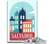 Puzzle Salvador Brasile 2000 pezzi per adulti e adolescenti, gioco stimolante e gioco per famiglie, regalo di compleanno, regali, arte murale 2000 pezzi (70x100cm)