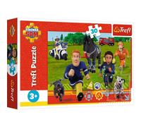 Puzzle 30 pezzi Pronti a intervenire con Sam il Pompiere